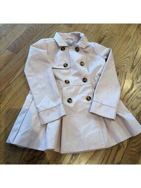 TAHARI PALE PINK GIRLS RAIN JACKET COAT 4T